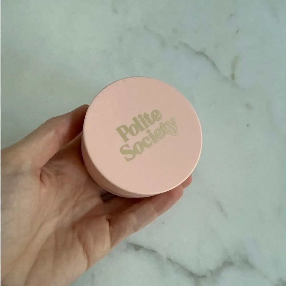 Polite Society More Than A Pretty Powder Loose Setting Powder Brightening Peach
